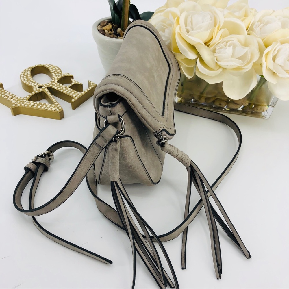 Faux Suede Fringe Crossbody Bag - Picture 2 of 8